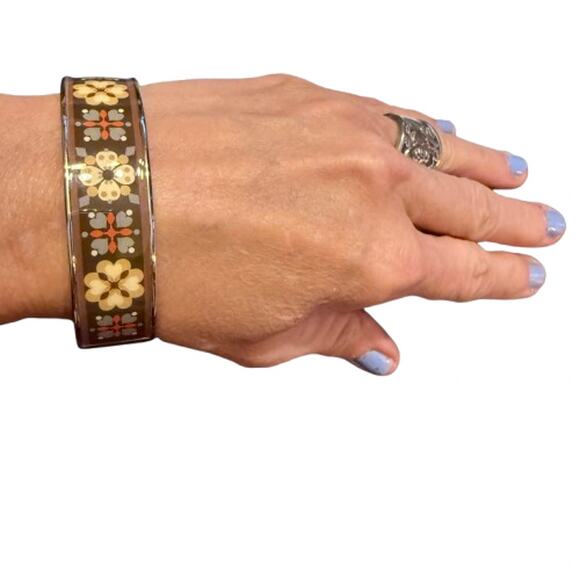 Vera Bradley Rare/Retired CANYON Brown & Silver Bracelet NWT - Picture 4 of 7